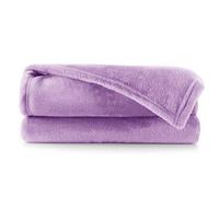 DecoKing Manta Polar de Microfibra 70x150 cm Extra Suave y cálida Monocolor Mic Lila
