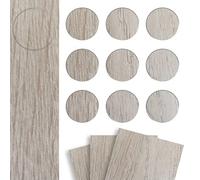 DecoMeister Pegatinas para Tornillos Ø 20mm 27 Piezas - Roble Wilton Blanco