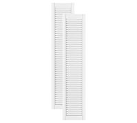 DecoMeister Puertas de Lamas Madera 294x1406 mm - Pack de 2 Blanco