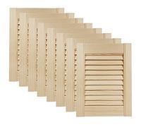 DecoMeister Puertas de Lamas Madera 294x395 mm - Pack de 8 Pino sin tratar