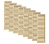 DecoMeister Puertas de Lamas Madera 394x1406 mm - Pack de 8 Pino sin tratar