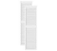 DecoMeister Puertas de Lamas Madera 444x1700 mm - Pack de 2 Blanco
