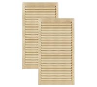 DecoMeister Puertas de Lamas Madera 594x1100 mm - Pack de 2 Pino sin tratar