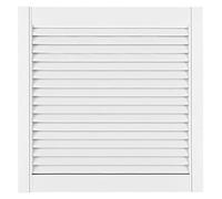 DecoMeister Puertas de Lamas Madera 594x606 mm - Pack de 1 Blanco