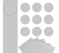 DecoMeister Tapas Adhesivas para Tornillos Agujeros Tapones para Muebles Madera Tapa Embellecedora Pegatinas para Tapar Armario Escritorio Patrón Gris Cenizas Ø 20mm Juego de 45 Piezas