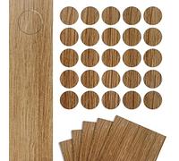 DecoMeister Tapas Adhesivas para Tornillos Agujeros Tapones para Muebles Madera Tapa Embellecedora Pegatinas para Tapar Armario Escritorio Patrón Roble Americano Ø 14mm Juego de 125 Piezas