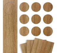 DecoMeister Tapones Adhesivos para Muebles Madera Tapa Embellecedora Autoadhesiva para Agujeros Tapas Cubiertas para Tornillos Pegatinas para Tapar Armario Escritorio Ø 20mm Roble Americano 27 Piezas