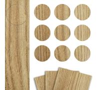 DecoMeister Tapones Adhesivos Para Muebles Madera Tapa Embellecedora Autoadhesiva Para Agujeros Tapas Cubiertas Para Tornillos Pegatinas Para Tapar Armario Escritorio Ø20mm Fresno de Montaña 27 Piezas