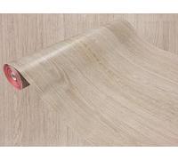 DecoMeister Vinilo Adhesivo para Muebles 90x25 cm - Papel Decorativo con Efecto Madera para Cocina, Armarios y Mesa - Lámina Autoadhesiva de PVC Termoformable e Impermeable - Madera de Roble Calizo