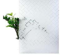 DecoMeister Vinilo Ventanas Estático 45x200 cm - Lámina de Privacidad para Cristales - Película Decorativa Fácil de Aplicar en Ventanas y Mamparas de Ducha, Protector Solar UV - Rectángulos