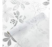 DecoMeister Vinilo Ventanas Estático 67,5x100 cm - Lámina de Privacidad para Cristales - Película Decorativa Fácil de Aplicar en Puertas y Mamparas de Ducha, Protector Solar UV - Flores
