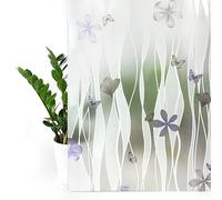 DecoMeister Vinilo Ventanas Estático 67,5x150 cm - Lámina de Privacidad para Cristales - Película Decorativa Fácil de Aplicar en Ventanas y Mamparas de Ducha, Protector Solar UV - Sawa