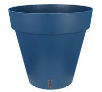 Deconation - Maceta con reserva de agua (redondo, 29,5 cm, altura 27 cm, 10,5 L, color azul
