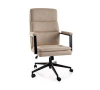 Deconation - Silla de oficina giratoria de tela - Gama Q-090 - Gris pardo - Tela 260
