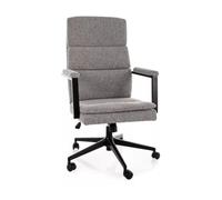 Deconation - Silla de oficina giratoria de tela - Gama Q-090 - Gris - Tela Noelle 09