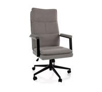 Deconation - Silla de oficina giratoria de tela - Gama Q-091 - Gris - Tela Noelle 09