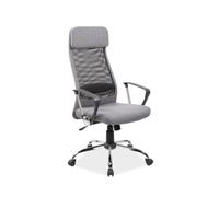 Deconation - Silla de oficina giratoria de tela - Gama Q-345 - Gris