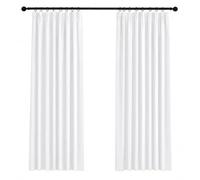 Deconovo Cortinas Opacas Térmicas, 2 Piezas, 140x175 cm, Gris Perla | Aislantes de Frío y Calor, Cinta Multifunción Tipo Fruncidora, Reducción de Luz y Privacidad para Dormitorio y Salón