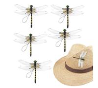 Decor Dragonfly Clips, Garden Yard Scare Aid, Realistic Winged Clip On Decoration Outdoor Use, Fishing Patio Lawn Porch Tent Backpack, Outdoor Clip, Garden Decoration Accessory