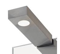 Decor Walther Lámpara de pared y espejo Flat 2 LED, níquel mate