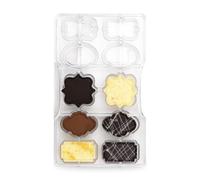DECORA 0050148 MOLDE PARA CHOCOLATE PLACAS 10 CAV. 200 X 120 X 22 H MM