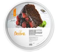 Decora, 0062623 Bandeja Profesional Redonda Ø 25 x 7,5 cm de Altura, de Aluminio Anodizado, Sin Puntos de Soldadura, Diseño Profesional