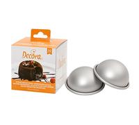 DECORA 0062952 CF 10 MOLDES DE Aluminio ANODIZADO para SEMIESFERA Ø 7 X H3,5 CM