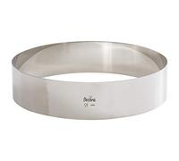 Bandeja para tartas de acero inoxidable, redonda, 30x6 cm