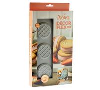 Decora Decorflex 9260442 Duo redondo, de silicona Platinum flexible, con dos moldes con profundidad diferentes, fabricado en Italia, de alta calidad, para preparaciones dulces y saladas tanto para