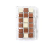 Decora del panel de chocolate del molde, de policarbonato, transparente, 200 x 120 x 23 mm
