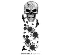 Decoración Adhesivo Pared Calavera 25x70 cms. # Fiestas Guirca