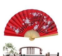 Decoración de abanico gigante de estilo chino vintage | Abanico plegable grande para decoración de pared para festivales de música, fiestas, salas de estar, bodas, actuaciones