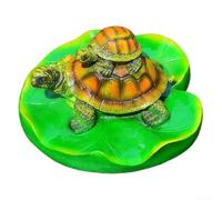 Decoración de baño flotante de resina con diseño de hoja de loto, fuente de agua de jardín para estanque y patio, 16,5 cm (B)