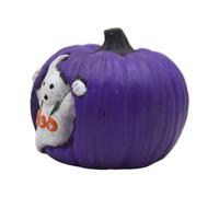 Decoración de calabaza de Halloween, de escultura de fantasma de calabaza, decoración artística de escultura de resina para vacaciones, hogar, , escritorio, bandeja escalonada de