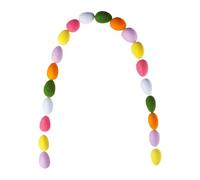 Decoración de guirnalda de Pascua - Lana falsa, pancarta con guirnalda de huevos primaverales, decoración navideña linda | Decorazi Ghirl Anda Pascual para árboles, ventanas, puertas, paredes