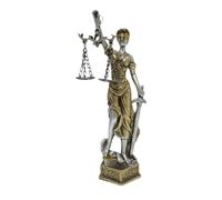 Decoración De Lady of Justice - Escultura De Tema Legal De Resina, Figura De Derecho Clásico | Decorativa del Escritorio De Equidad Ornamento para Dormitorio De Estatua De La Sabiduría