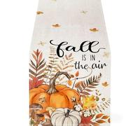 Decoración de otoño para el hogar, camino de mesa floral de calabaza de otoño vintage, mesa de comedor, vacaciones, Acción de Gracias, decoración de otoño, mesa de centro de mesa de otoño de granja