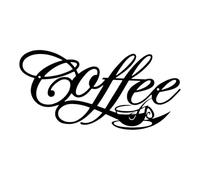 Decoración De Pared Con Letras De Café, Cartel De Pared De Metal 3D, Arte Con Letras Colgadas Vacías, Decoración Para Estación De Café De Cocina Negra, Expositor De Pared Para Oficina En Casa De
