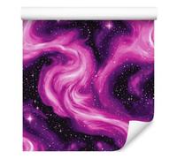 Decoración de Pared, Galaxia Acuarela - Ciruela y Púrpura, 50 x 1000 cm