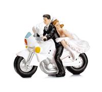 Decoración novios en moto