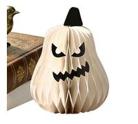 Decoraciones de Calabazas de Papel Halloween Reutilizable Plegable Festivo | Calabaza Fantasma Otoñal Decoración para Estante para Mesa, Repisa, Restaurante, Tienda, Porche,