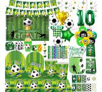Decoraciones de Cumpleaños de Fútbol, Globos de Aluminio, Platos, Vasos, Servilletas para Niños, Regalos para Fiestas Infantiles, Artículos para Baby Shower 25pcs Balloons-10