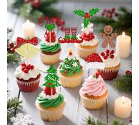 decoraciones feliz navidad para cupcakes muffins eventos navidad año
