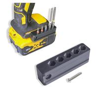 Decoralin Soporte magnético para brocas Dewalt de 18 V XR y taladros combinados, capacidad para 5 puntas, color negro