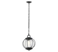 Decorativo Pendelleuchte Pond Negro Cristal Bola Redondo Ø28cm Vintage Exterior