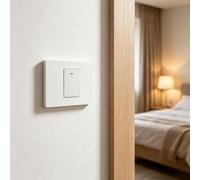 Decorator - Cubierta de toma de corriente para placa de pared, 1 banda, control único