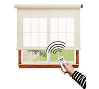 DECORESTOR Estor Enrollable Translucido Motorizado a TU Medida - 240 x 260 cm. Mando Incluido - Beige. Estores Enrollable Motor, Stores enrollables, Estores para Ventanas y Puertas