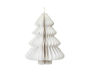 Decoris Árbol de navidad blanco Ø 30 x 40 cm para colgar decorativo