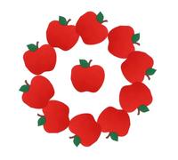 DECORNIJIA 100 Piezas Unidades Servilletas Papel Rojo Manzana Diseño Festivo para Decoración Escolar Primer Día Fiesta Aula Descartables