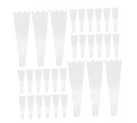 DECORNIJIA 200 Piezas Bolsas Transparentes para Flores con Manga para Rosa Tulipán y Clavel Empaque Profesional para Floristas Presentación Decorativa para Bodas y Celebraciones